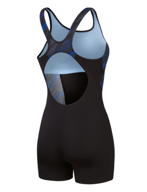 Speedo Hyperboom Splice Swim Legsuit - Black/Blue